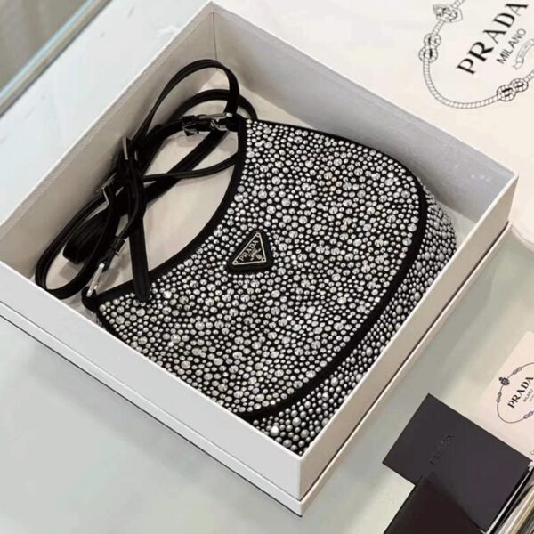 Bolsa Prada Cleo em cetim com cristais sintéticos - Image 2