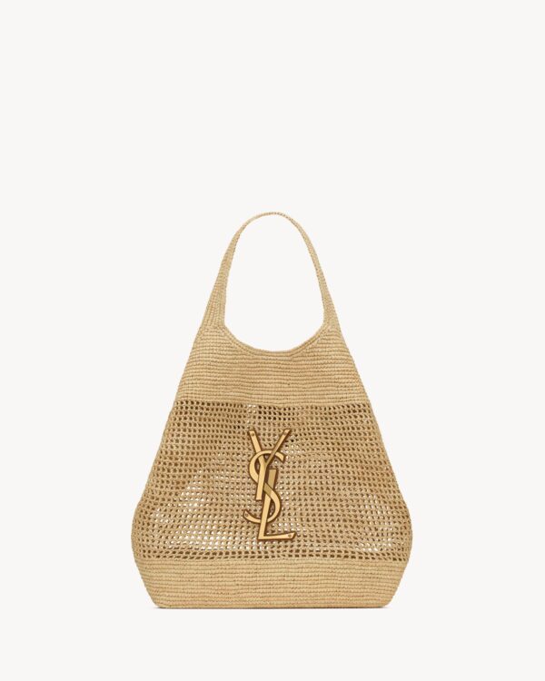 Bolsa YSL Icare em Rafia
