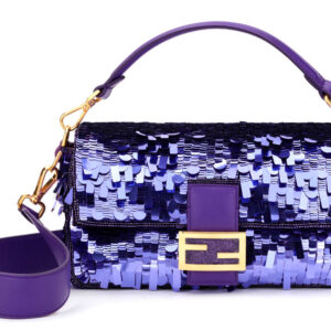 Fendi Baguette Bag Purple Sequin